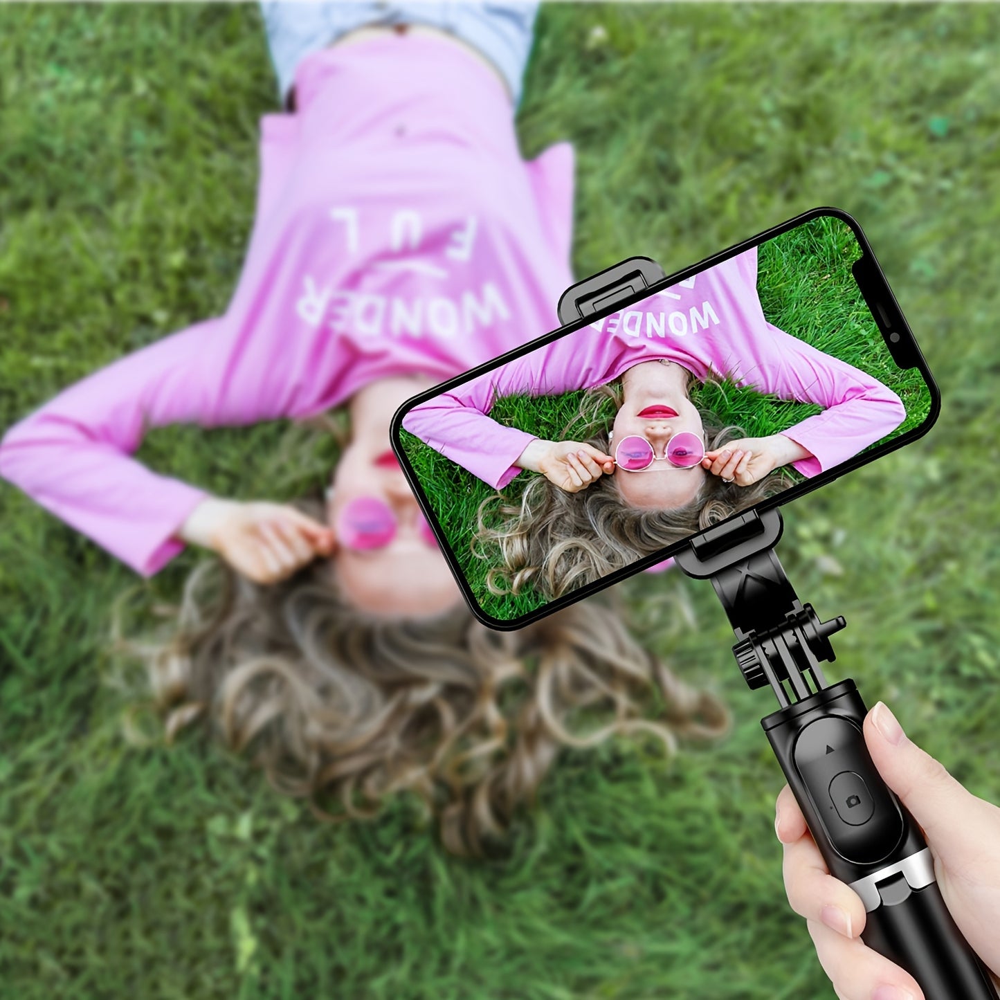 Stick selfie extensibil pentru telefon mobil de 40