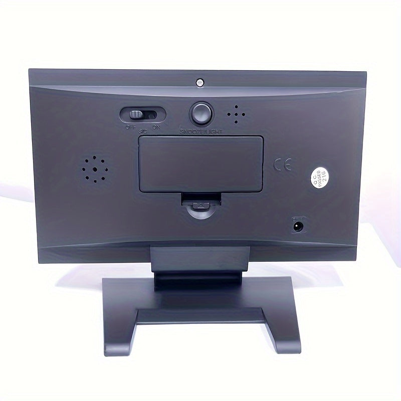 Ceas meteo multifuncțional cu afișaj color, indicator de temperatură și umiditate, control al sunetului