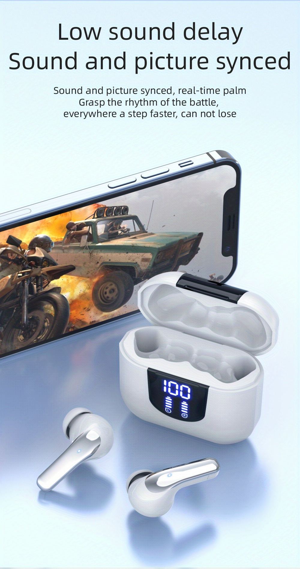 Căști wireless LAN XUN, căști intraauriculare wireless 5.3,