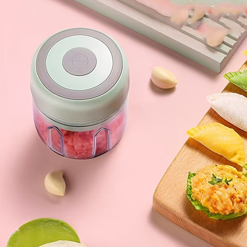 Robot de bucătărie și blender portabil alimentat prin USB cu lame din oțel inoxidabil