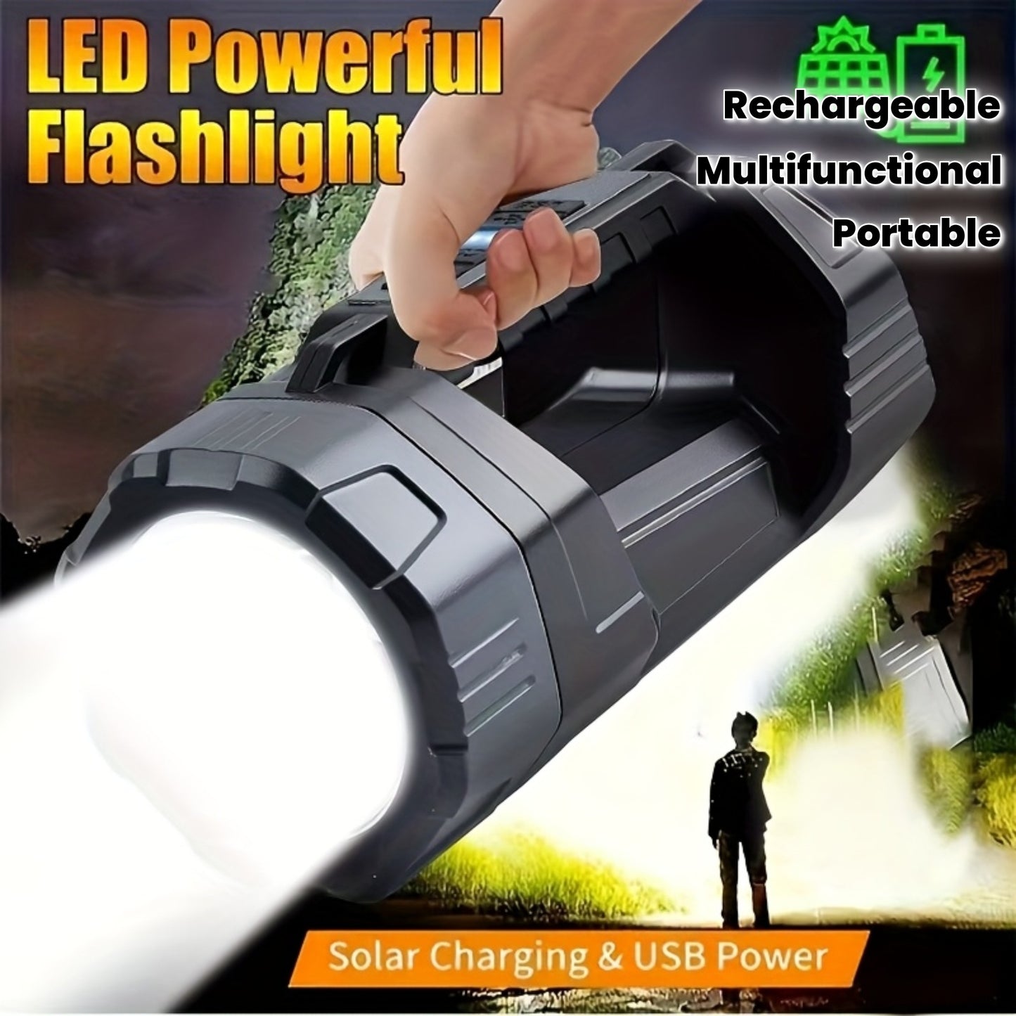 Lanternă solară LED multifuncțională