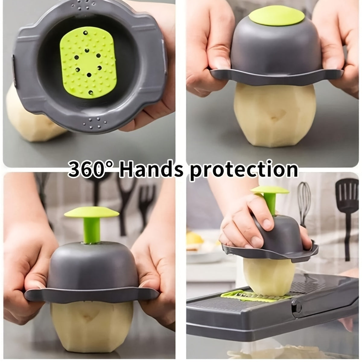 Set de feliat și tăietor de legume multifuncțional 16 în 1