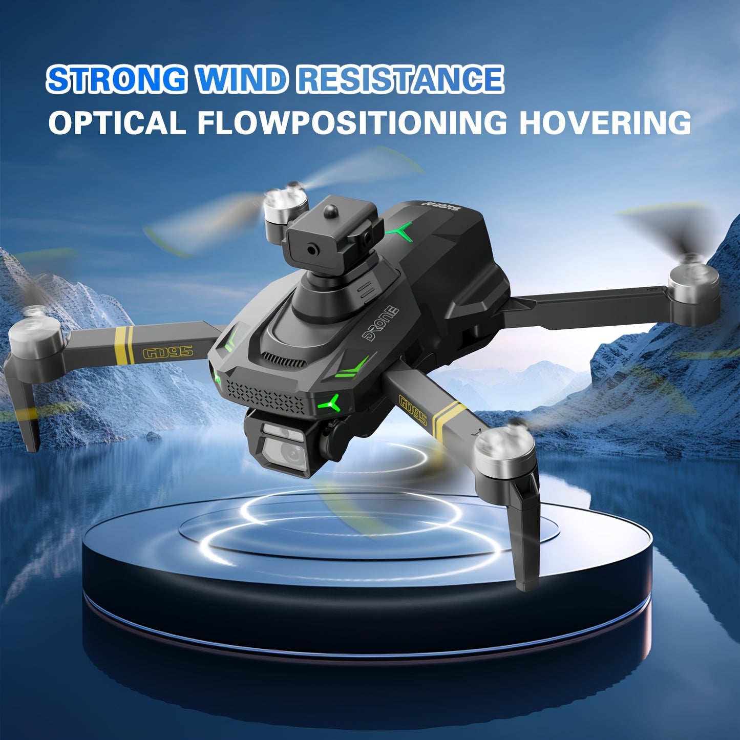 Drona Quadcopter GD95, Drona Pliabilă, Drona cu Cameră 480P, cu Selfie