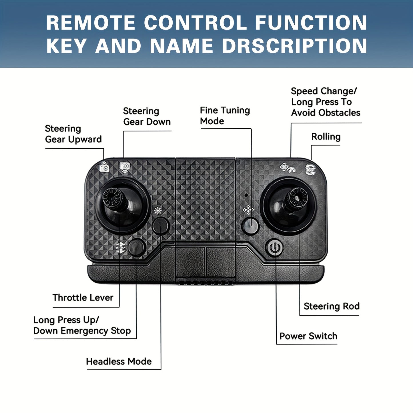 Drona Quadcopter GD95, Drona Pliabilă, Drona cu Cameră 480P, cu Selfie