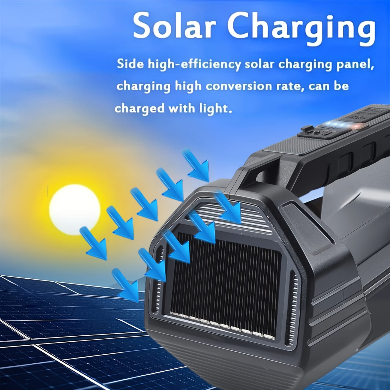 Lanternă solară LED multifuncțională