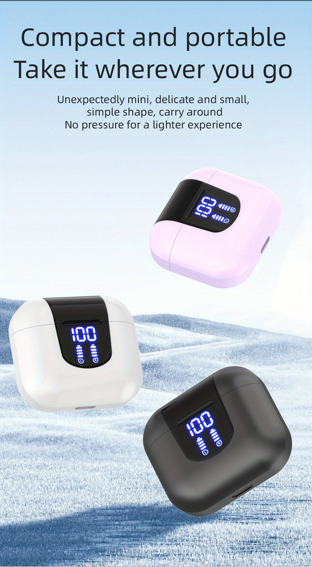 Căști wireless LAN XUN, căști intraauriculare wireless 5.3,