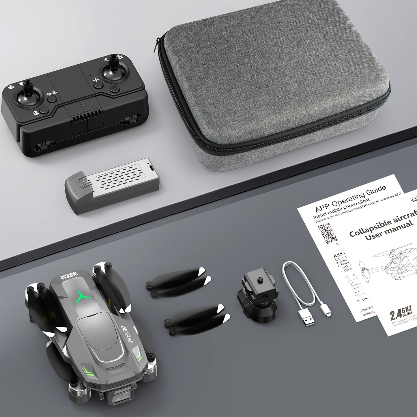 Drona Quadcopter GD95, Drona Pliabilă, Drona cu Cameră 480P, cu Selfie