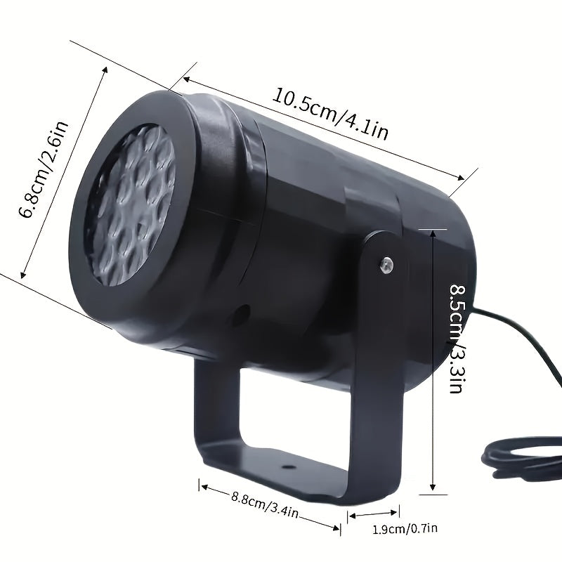Proiector de Crăciun alimentat prin USB cu 16 modele