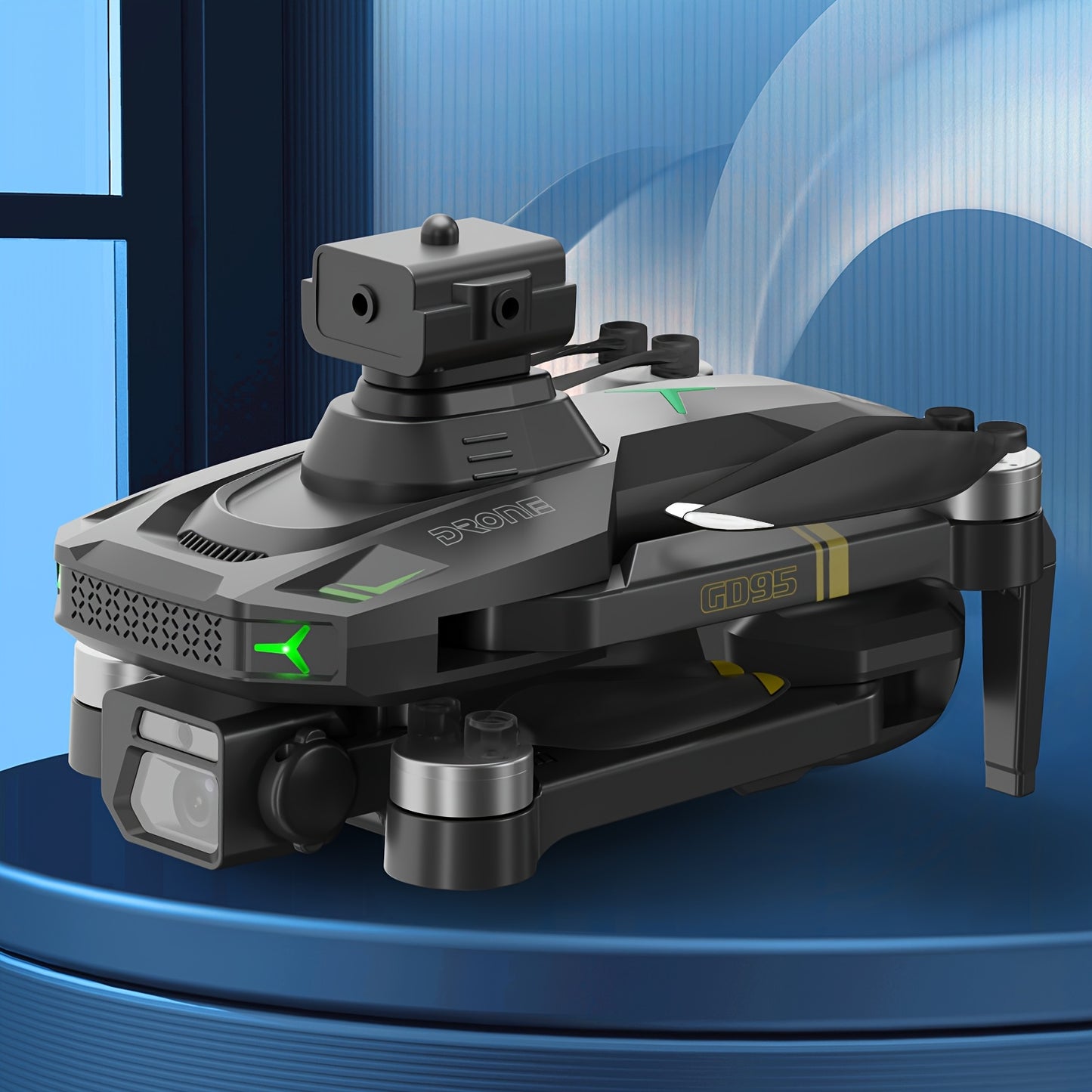 Drona Quadcopter GD95, Drona Pliabilă, Drona cu Cameră 480P, cu Selfie