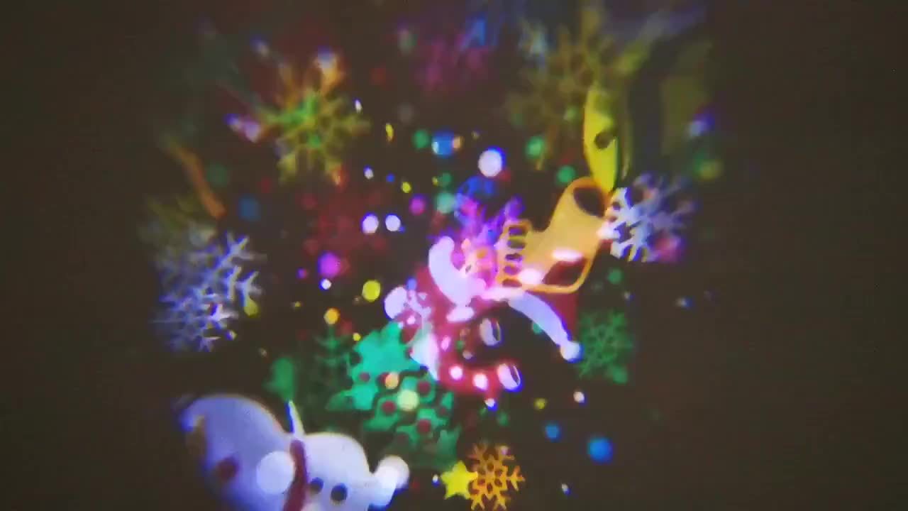 Proiector de Crăciun alimentat prin USB cu 16 modele