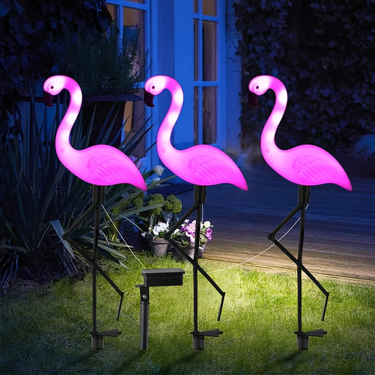 Set de 3 lumini solare Flamingo