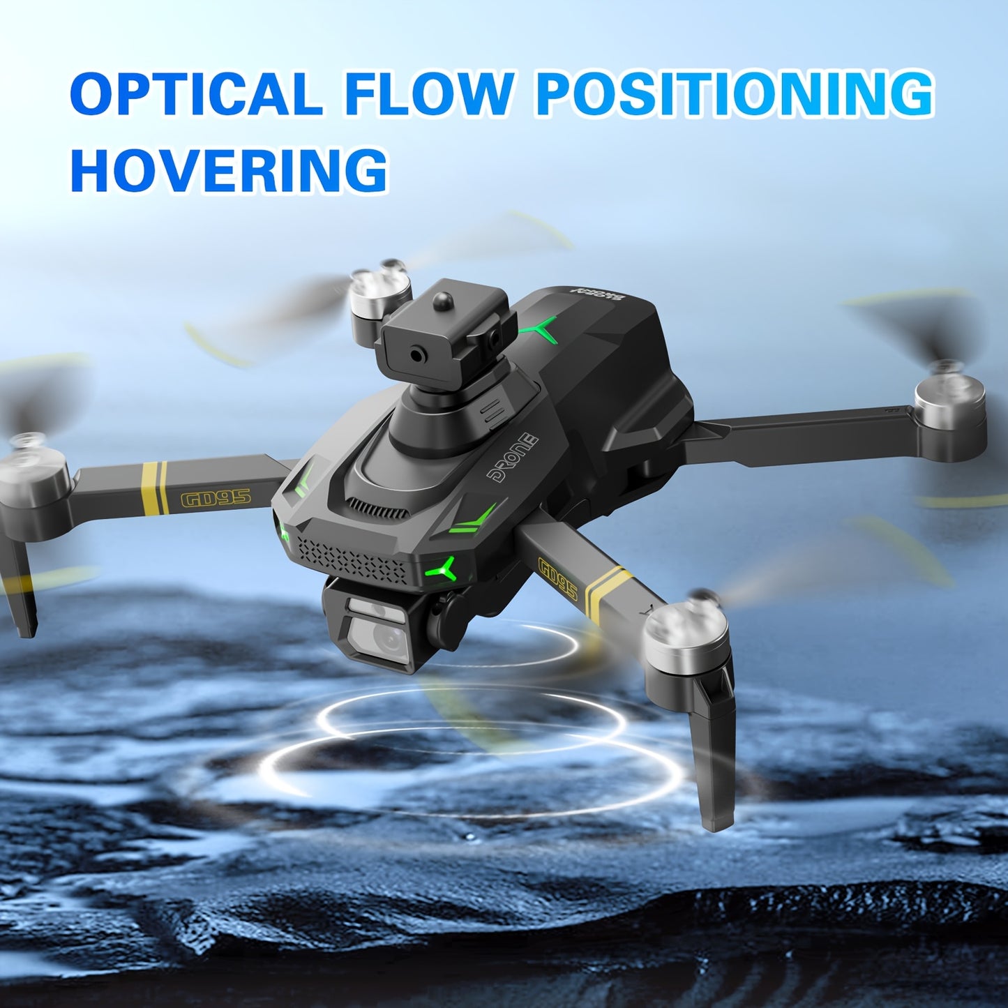 Drona Quadcopter GD95, Drona Pliabilă, Drona cu Cameră 480P, cu Selfie