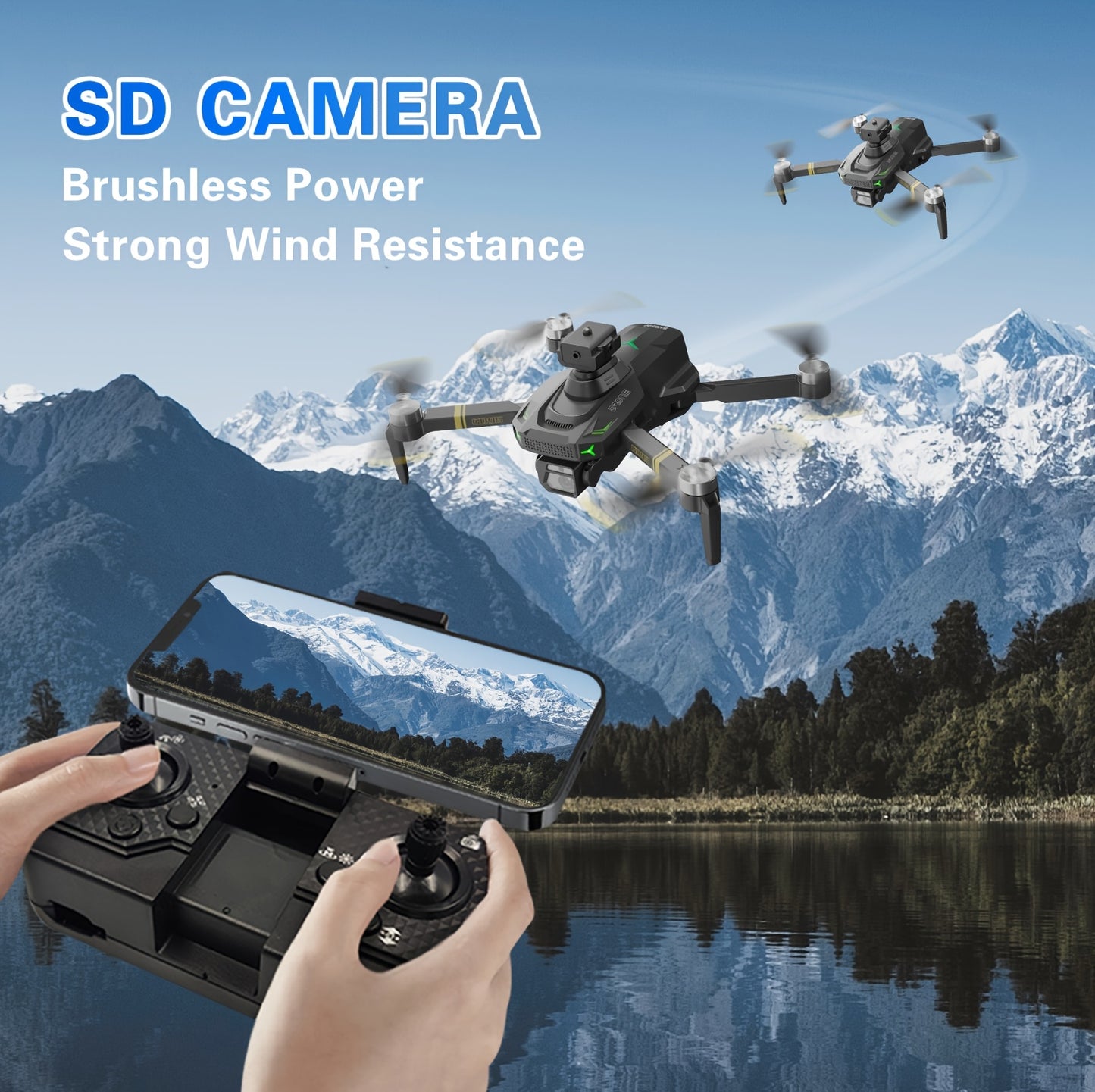 Drona Quadcopter GD95, Drona Pliabilă, Drona cu Cameră 480P, cu Selfie