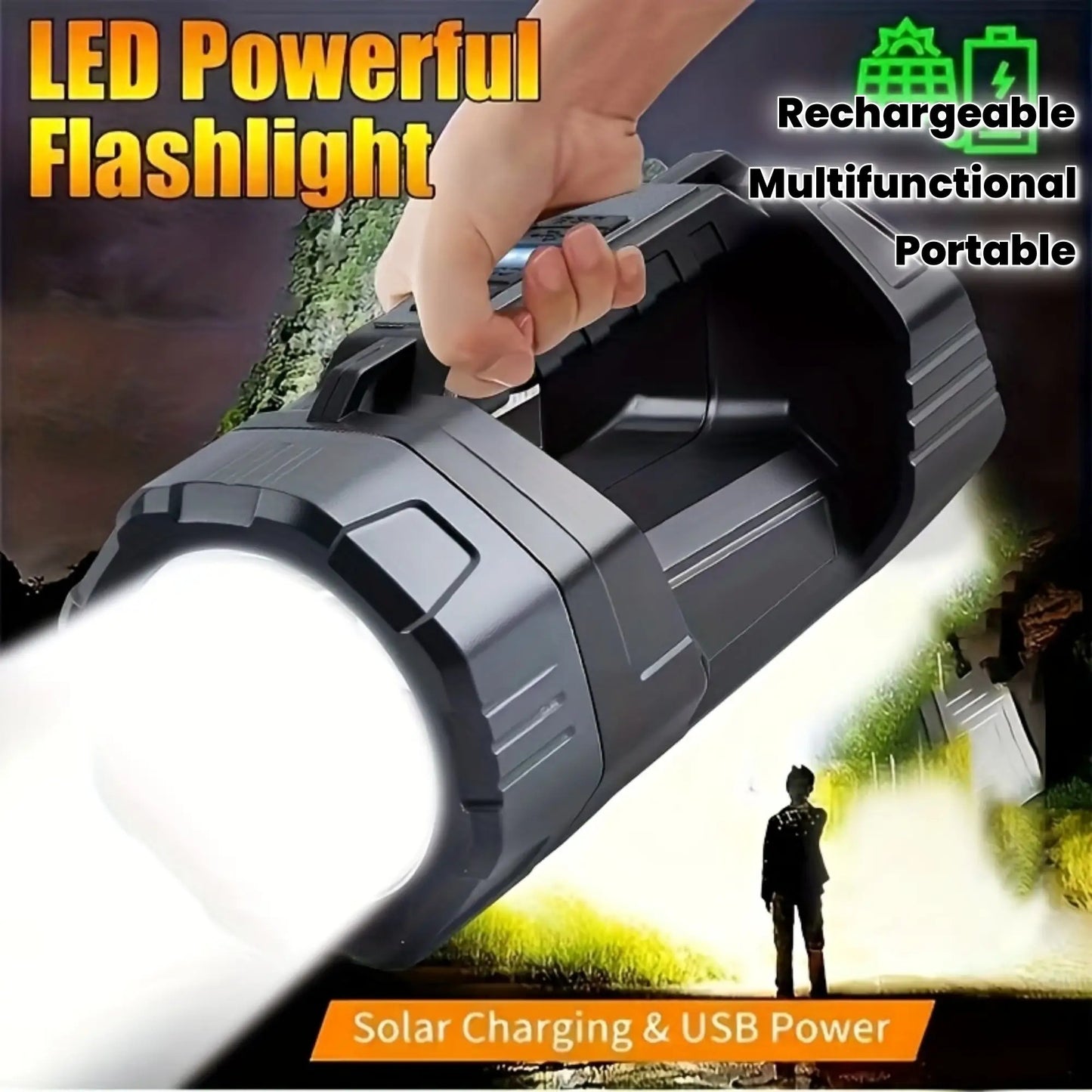 Lanternă solară LED multifuncțională