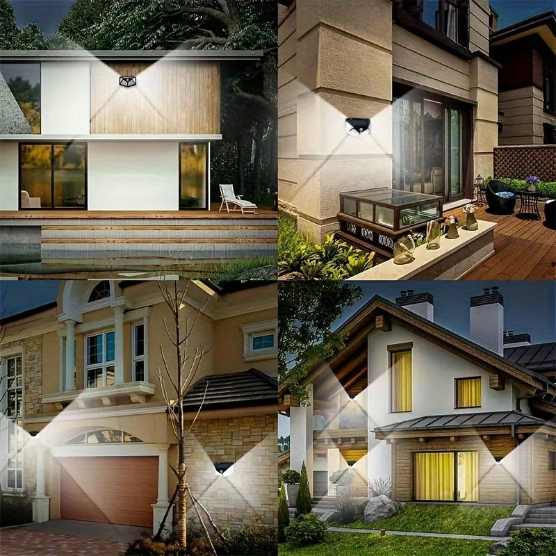 Lumini solare de exterior, Lumini solare cu senzor de mișcare cu 100 LED-uri